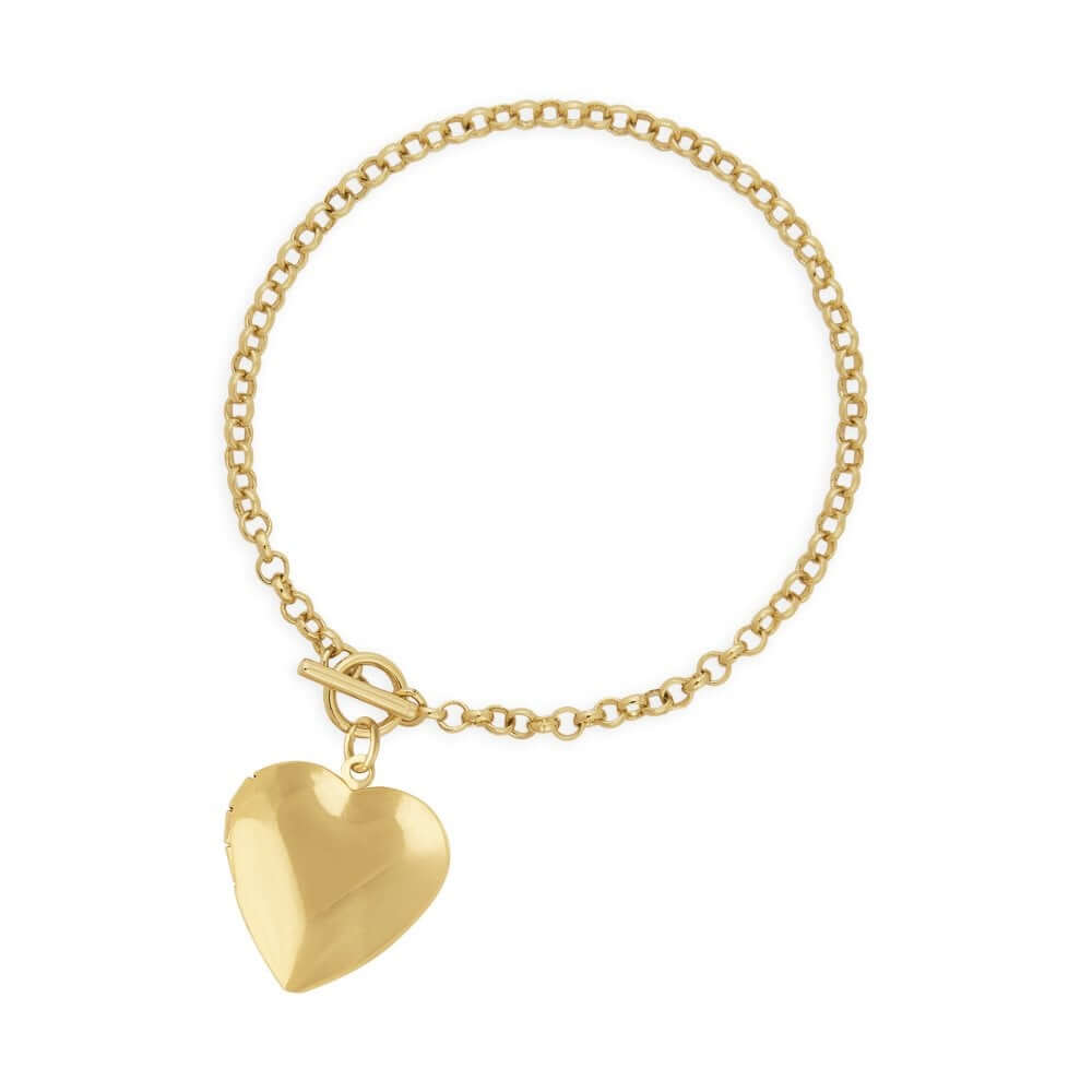 Life Lockets Gold Heart Locket 18cm Bracelet��