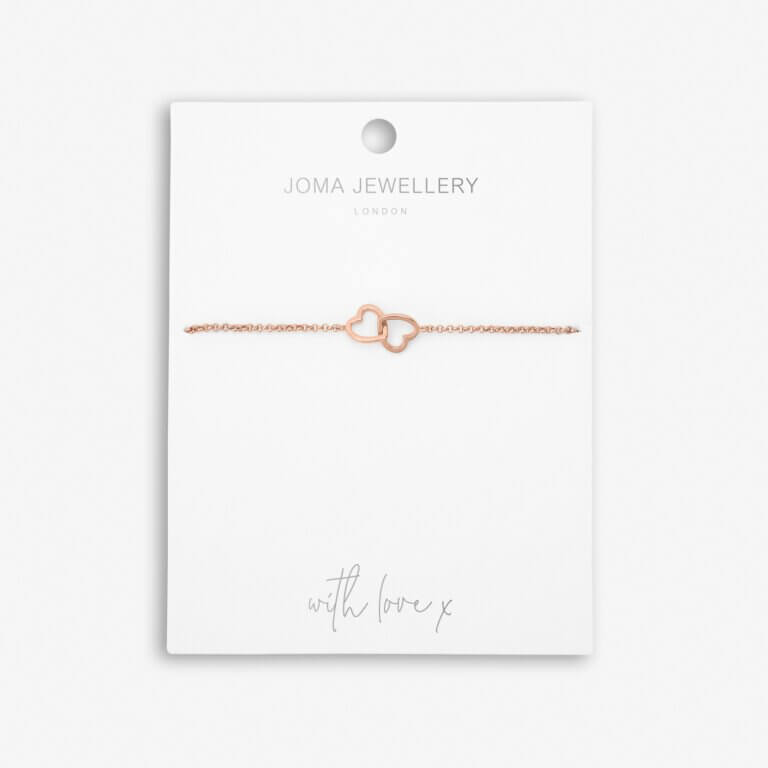 Infinity Links | Heart Bracelet | Rose Gold | Bracelet | 19cm Adjustable