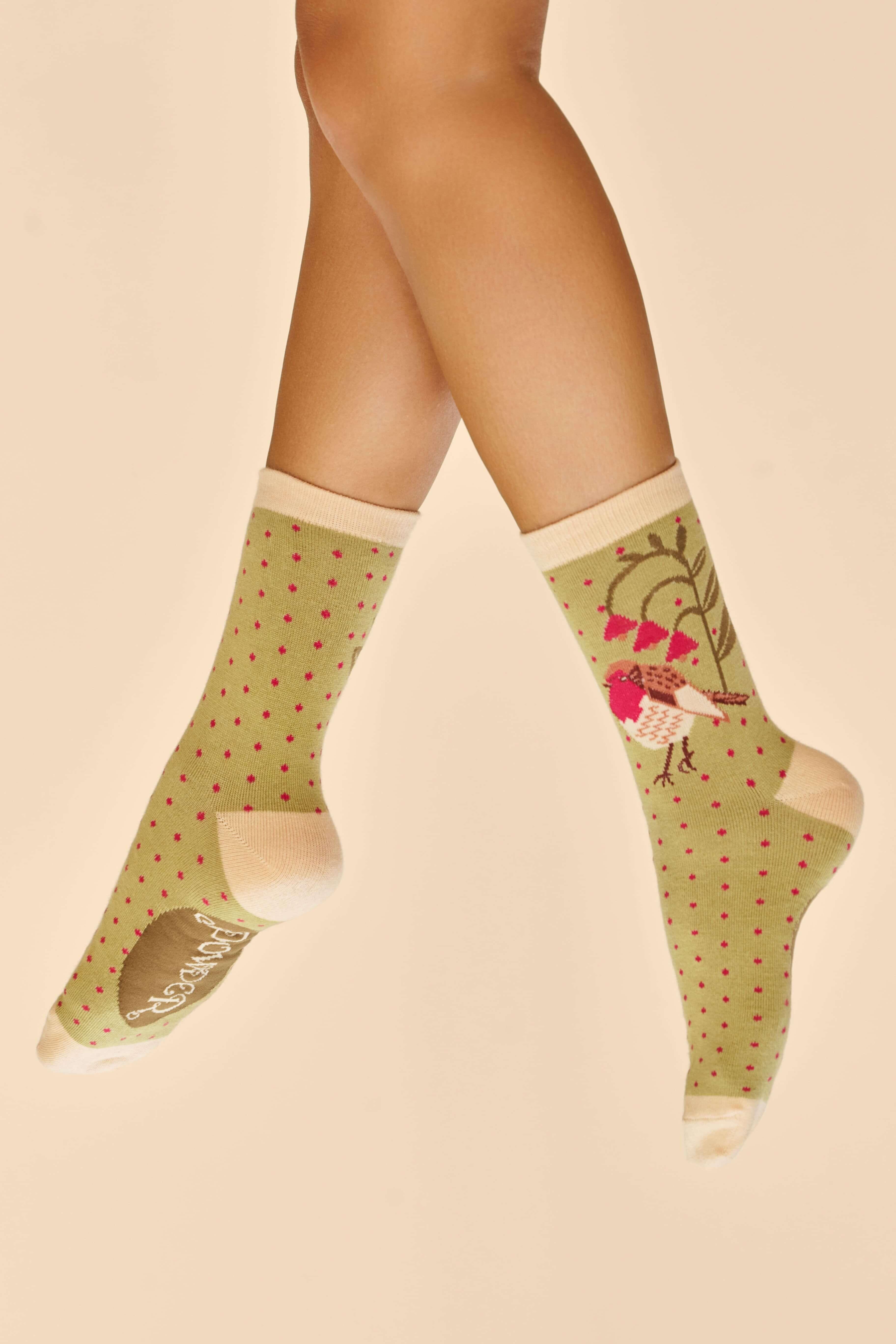Rosy Robin Ankle Socks