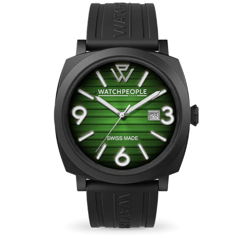 WP2 Metal Black Strap Black Green Radial Watch
