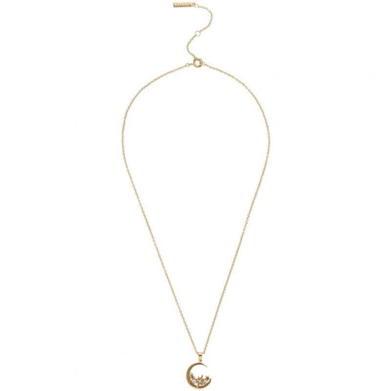 Celestial Gold Moon Necklace