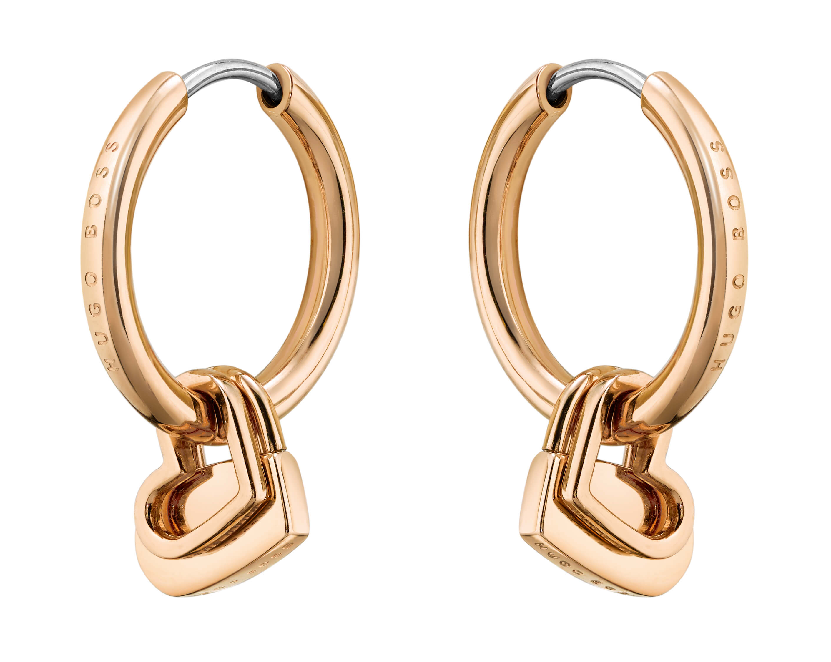 Soulemate Ionic Carnation Gold Plated Hoop Earrings