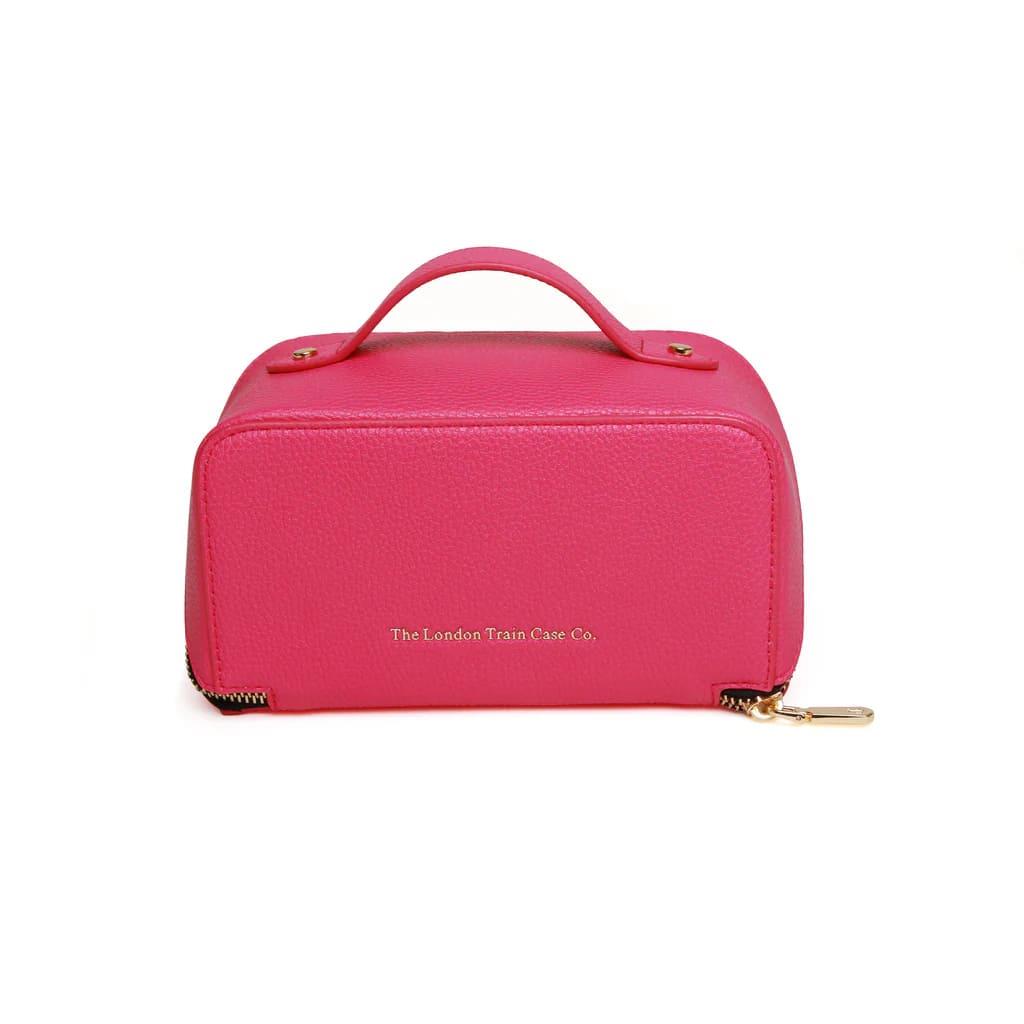 The London Train Case Co.- Hot Pink & Black Train Mini Case