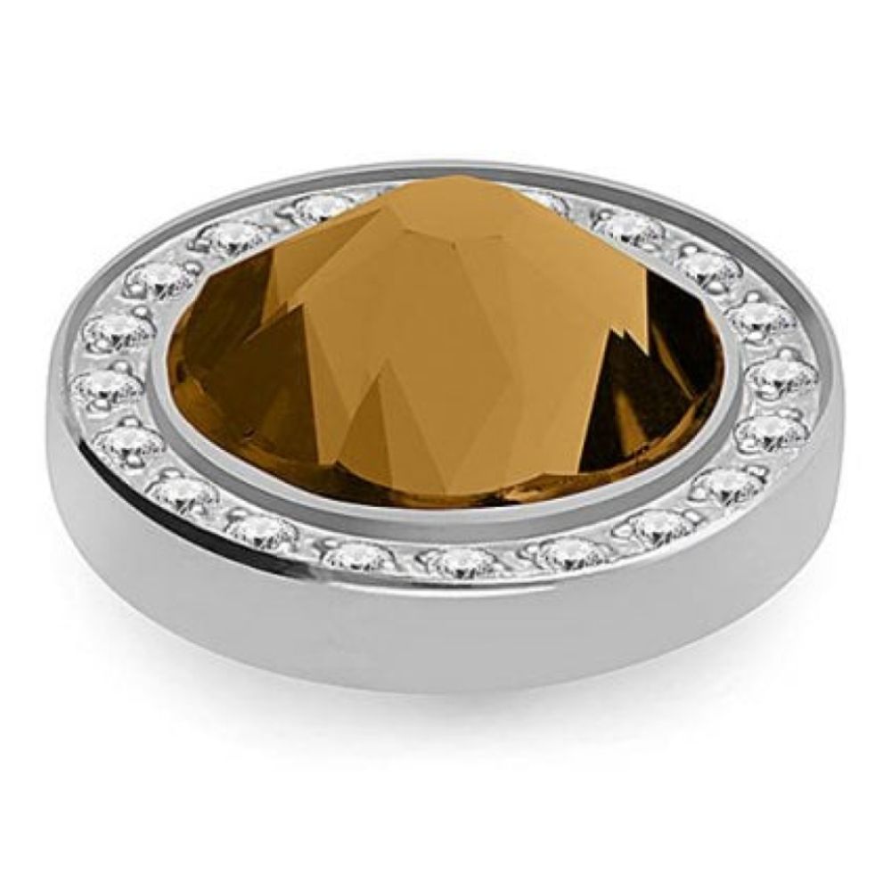 10.5mm Interchangeable Canino Deluxe Topaz Crystal Top in S/P