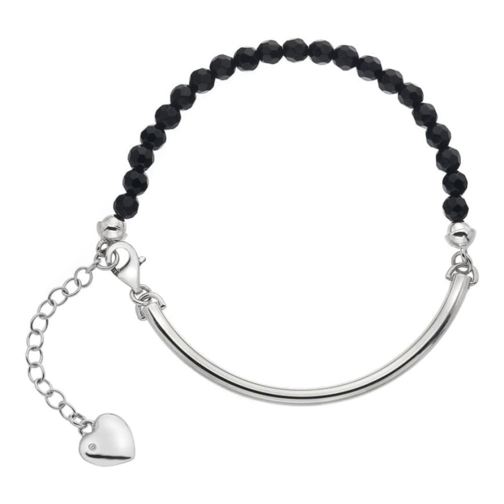 Festival Bracelet Sterling Silver Black Onyx