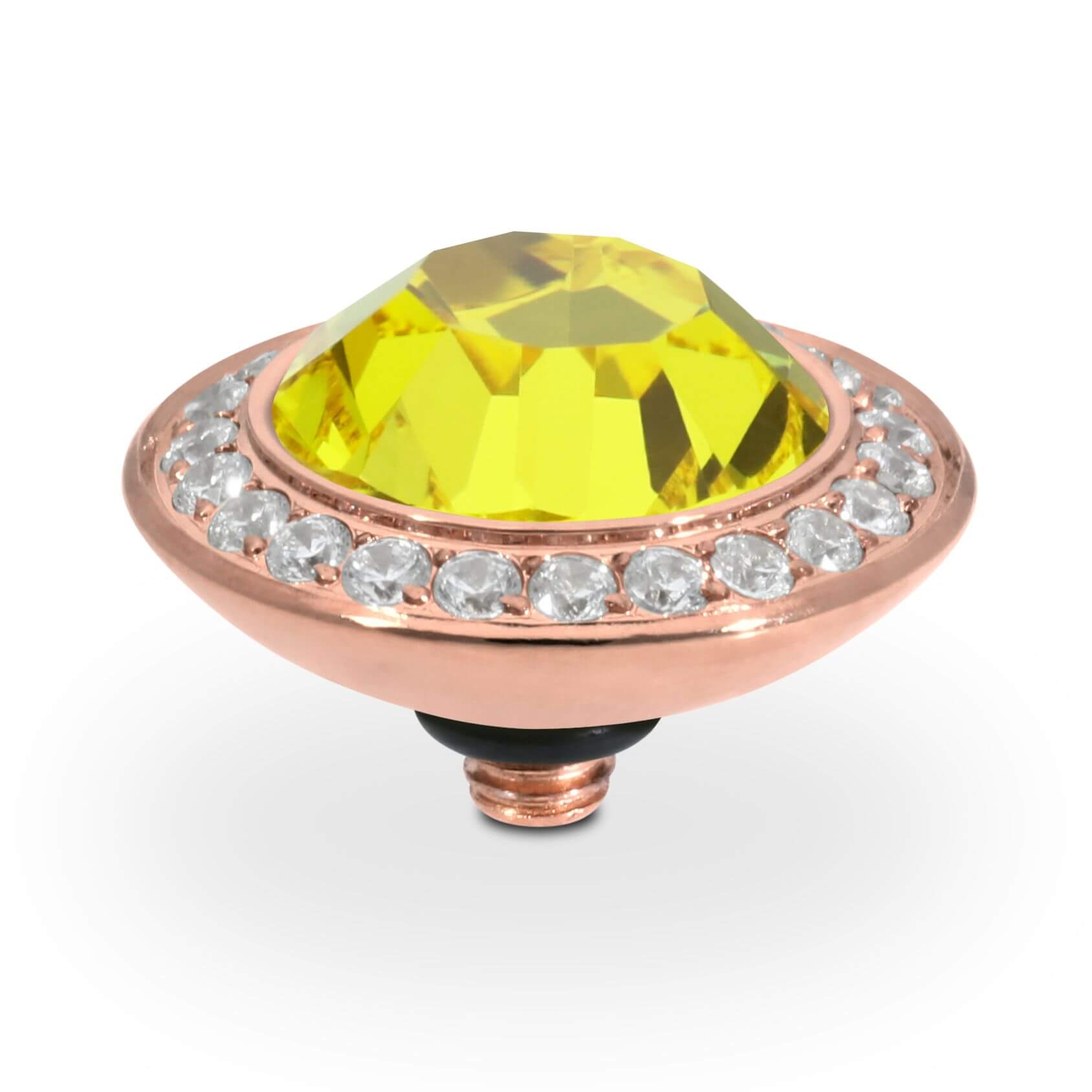 TONDO Deluxe (RG/P) 13mm Citrine Ring Top