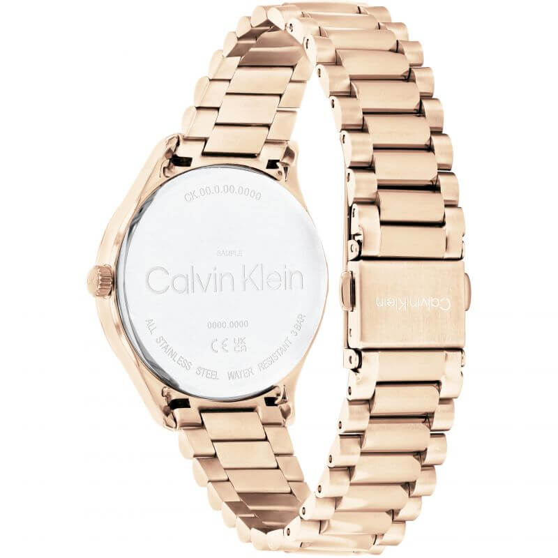 Iconic Burgundy CK Dial RG Bracelet Unisex Watch