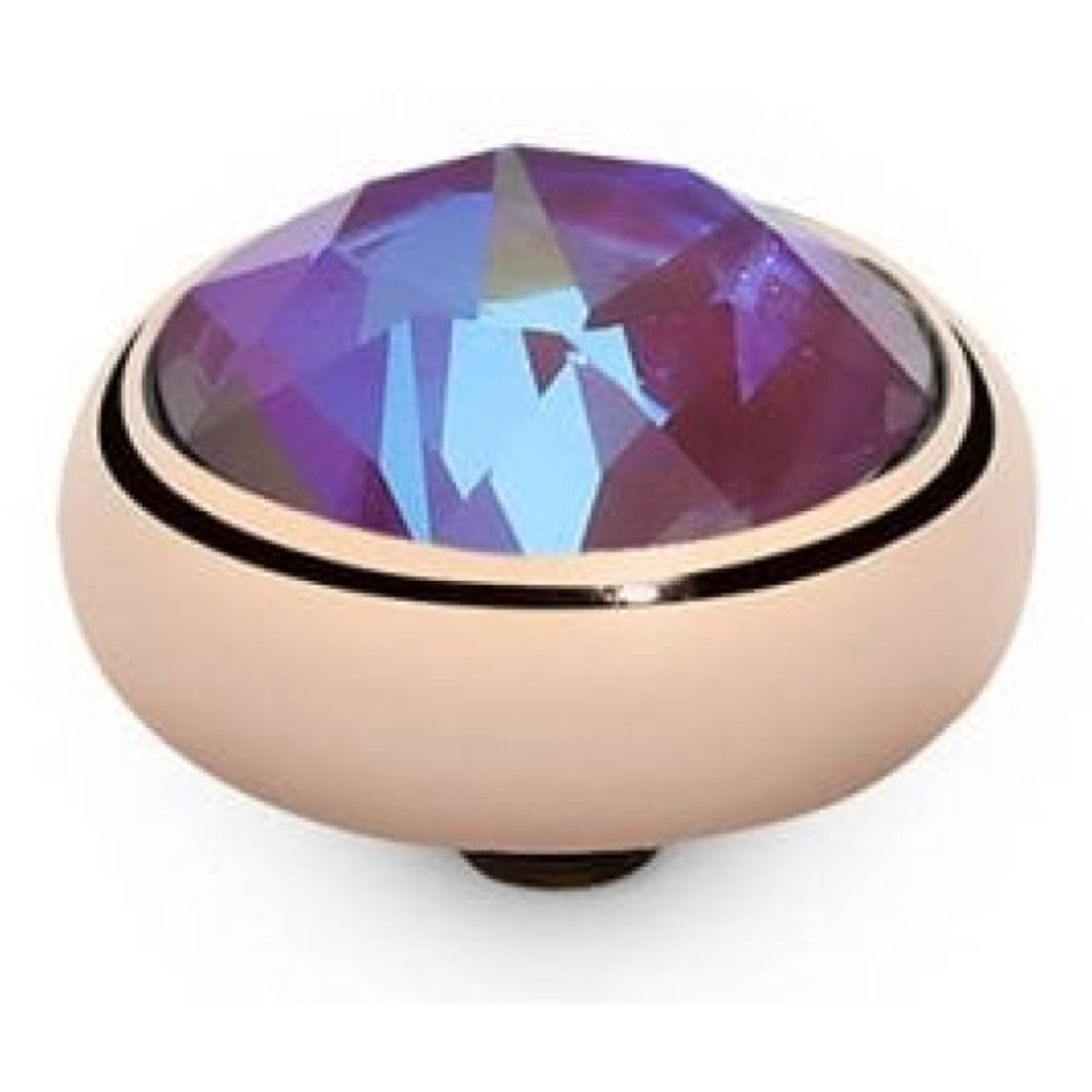10mm Interchangeable Sesto Burgundy Delite Crystal Top in RG