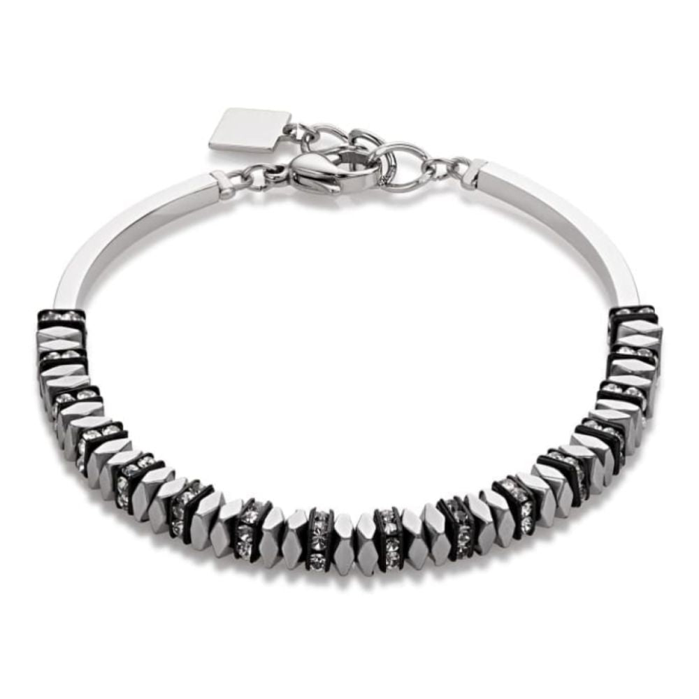Silver Coloured Pillow Tile Bracelet