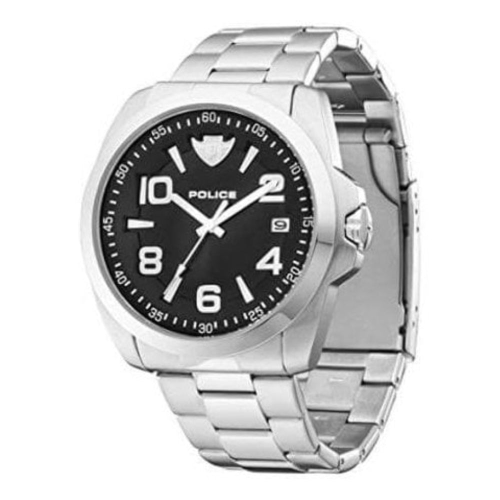 Stainless Steel Black Dial With Bracelet Strap SOVEREIGN Gents Watch