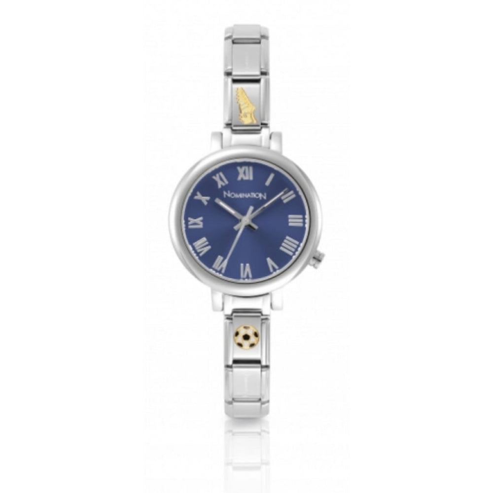 Composable Watch With Classic Links & Blue Sunray Dial