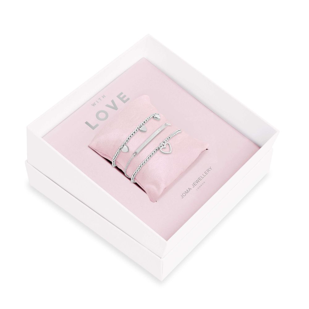 Occasion Gift Box- With Love -Silver Bracelets
