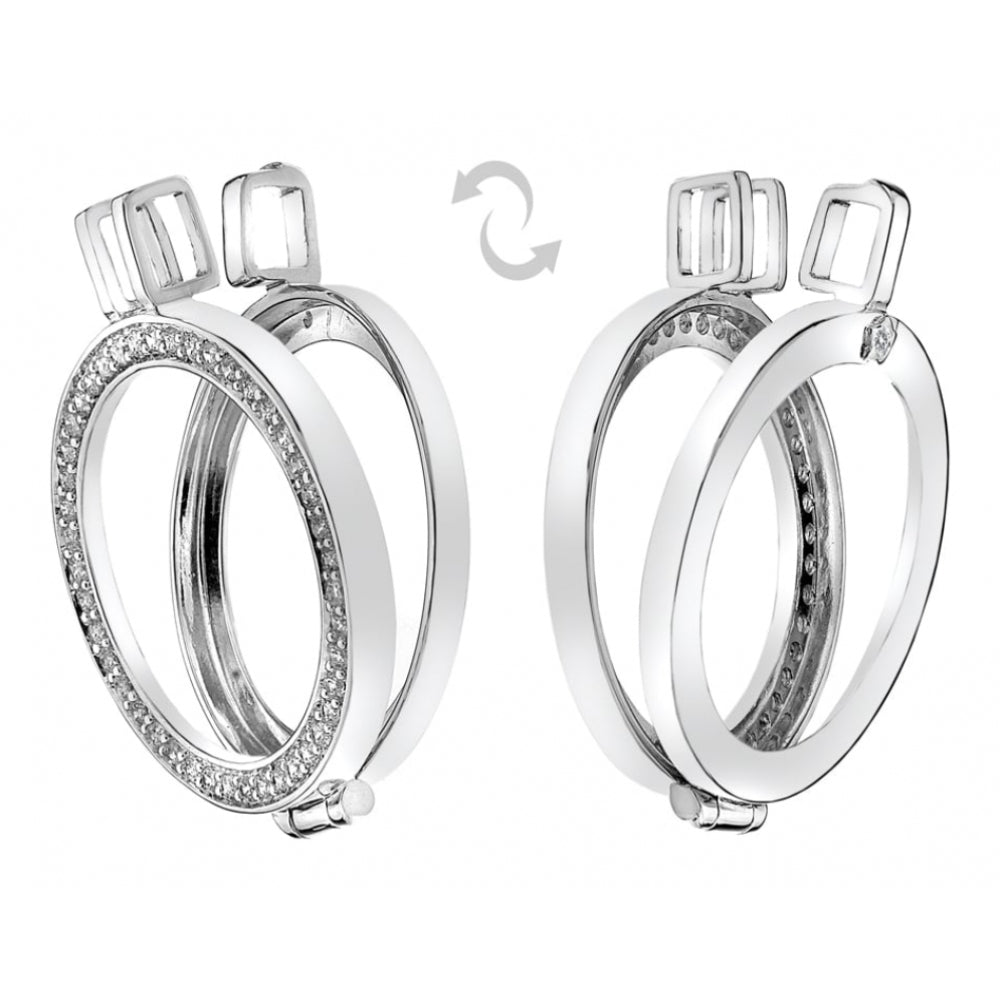 Reversible 25mm Sterling Silver Keeper