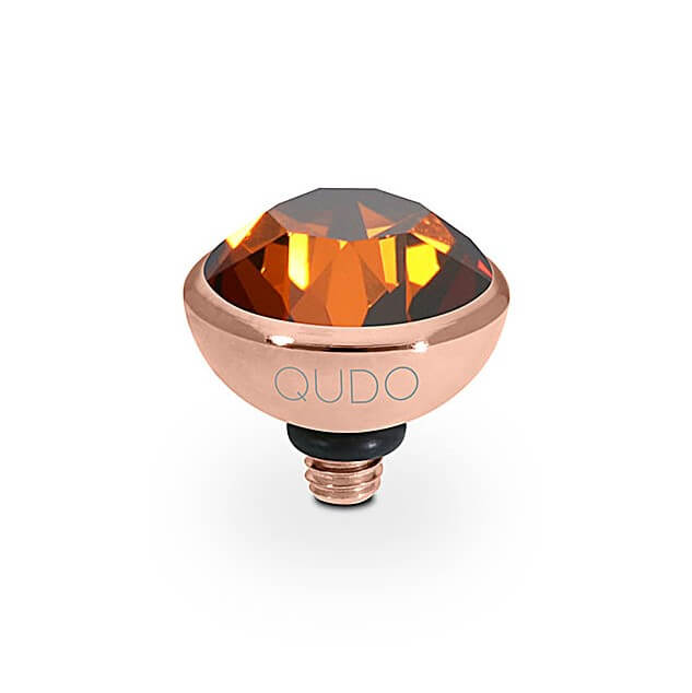 Interc Bottone RG Smoked Amber 10mm Top