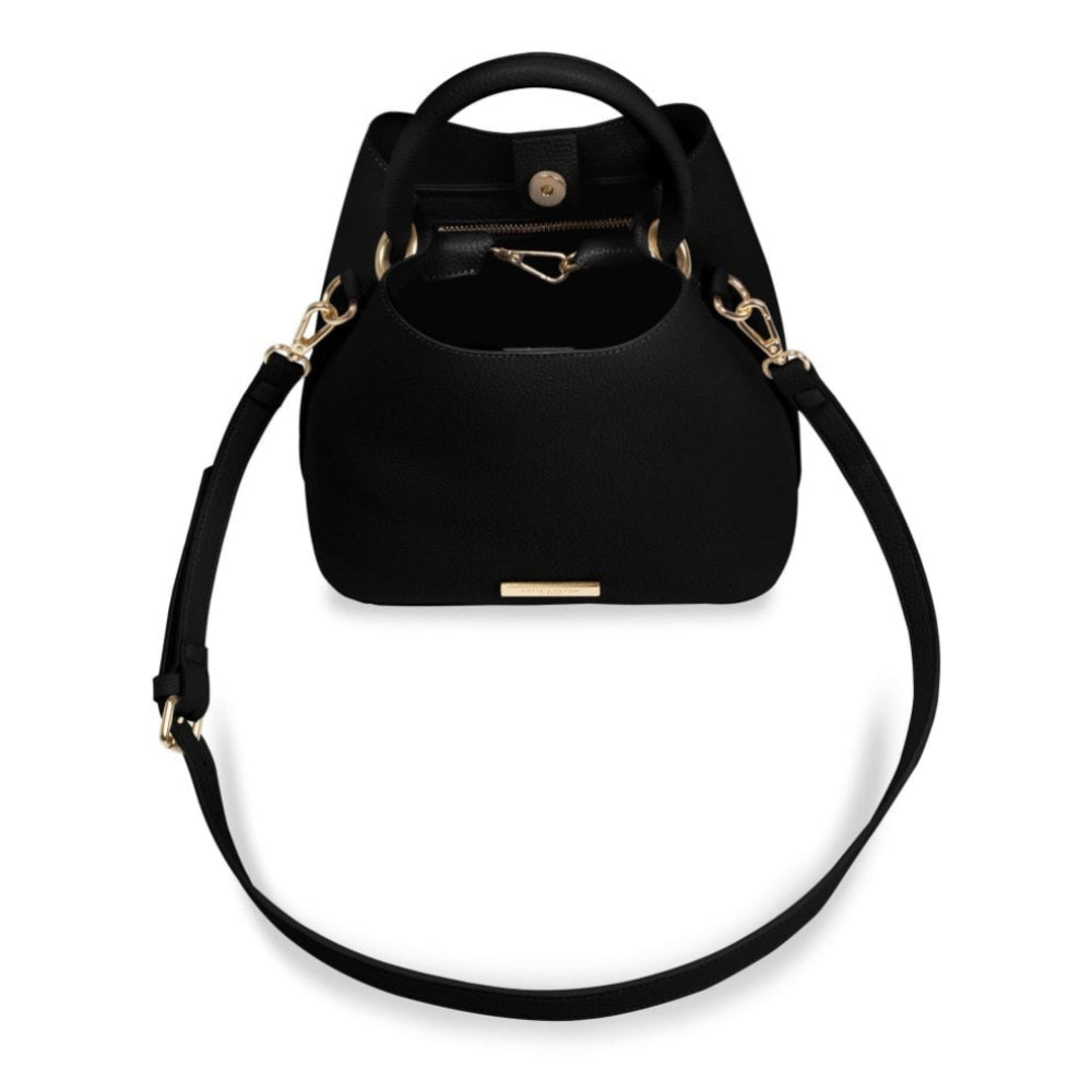 SIENNA SLOUCH BAG - Black - 22x24x15cm