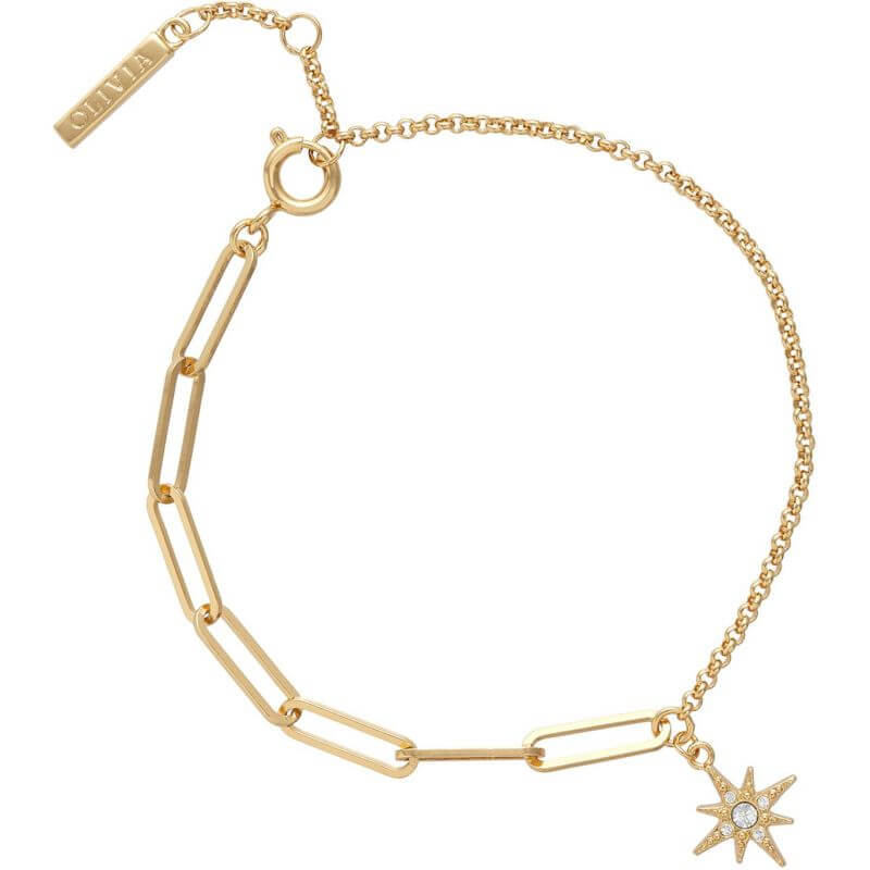 Celestial Gold North Star Mismatch Bracelet