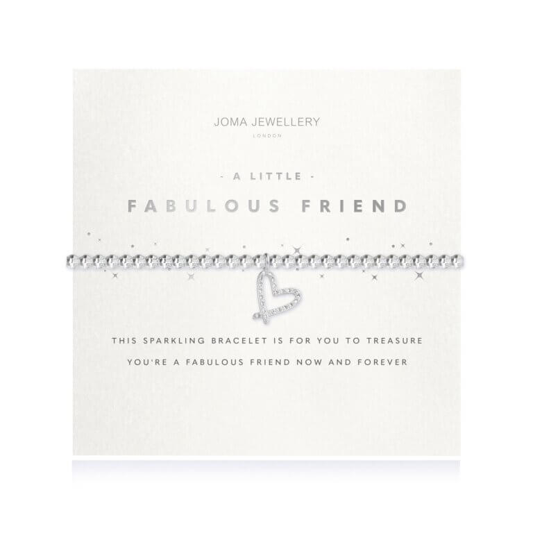 Faceted A Little | Fabulous Friend | Silver | Bracelet | 17.5cm Stretch