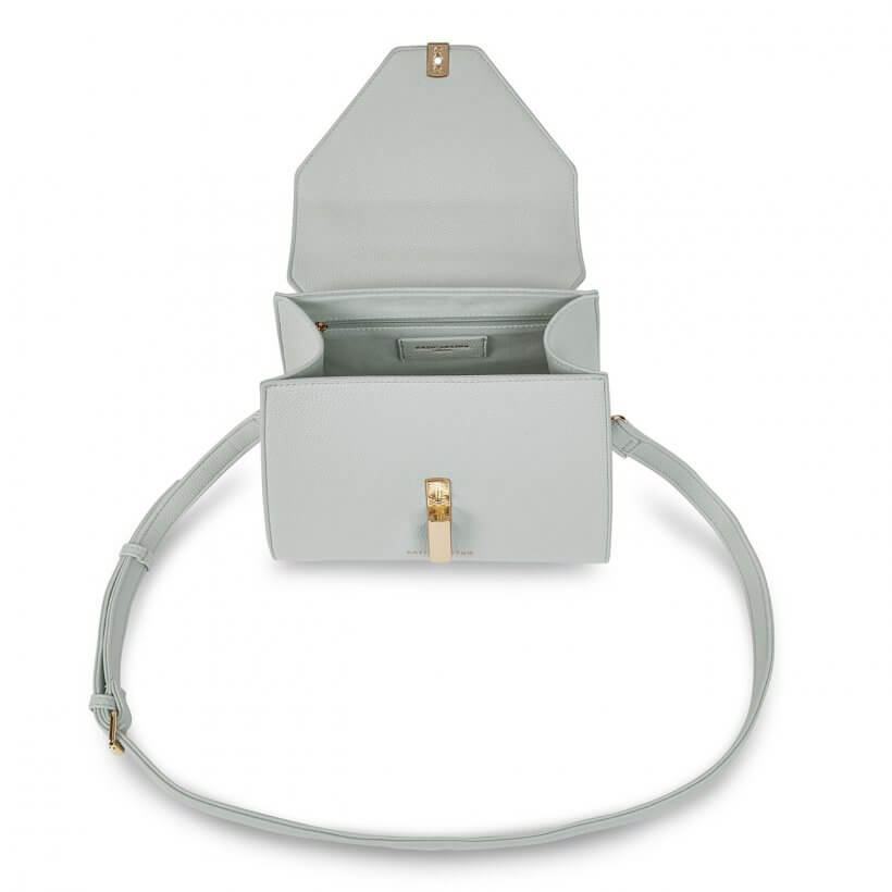 Casey Top Handle Bag | Grey And White