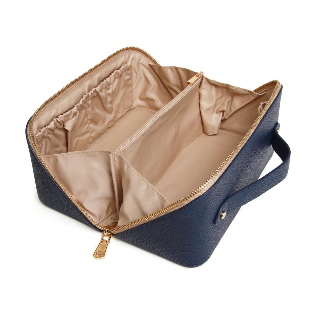 The London Train Case Co.- Navy & Stone Train Case