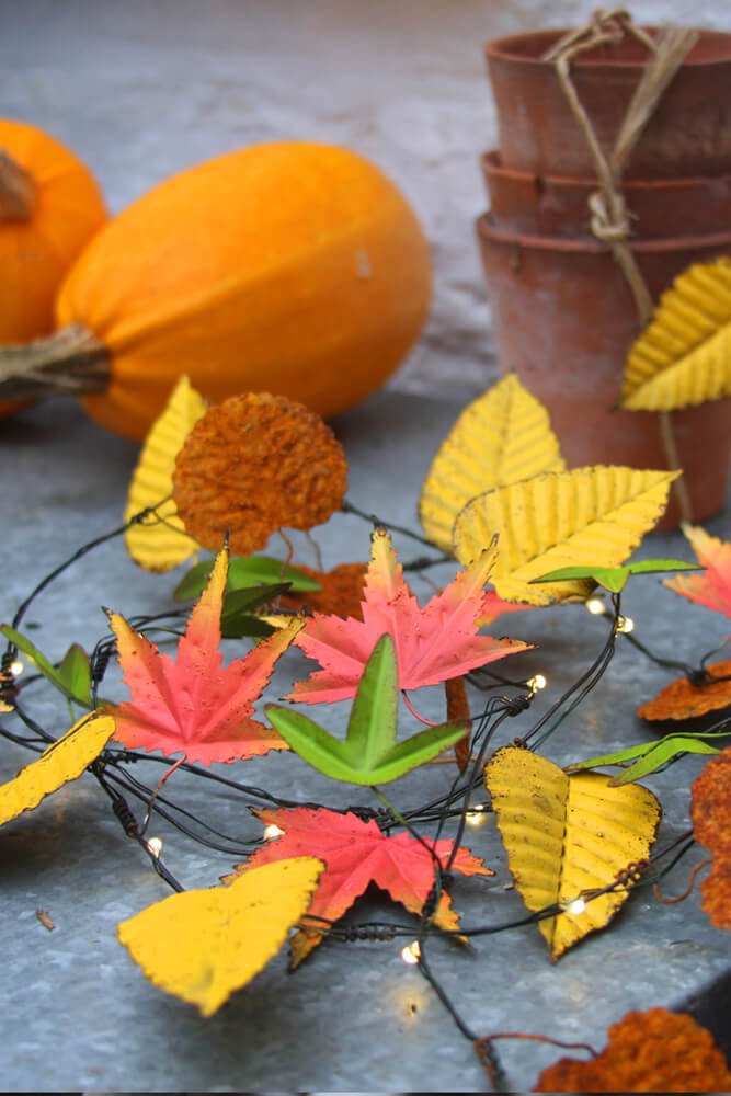 Autumn Leaves Battery Powered Lights