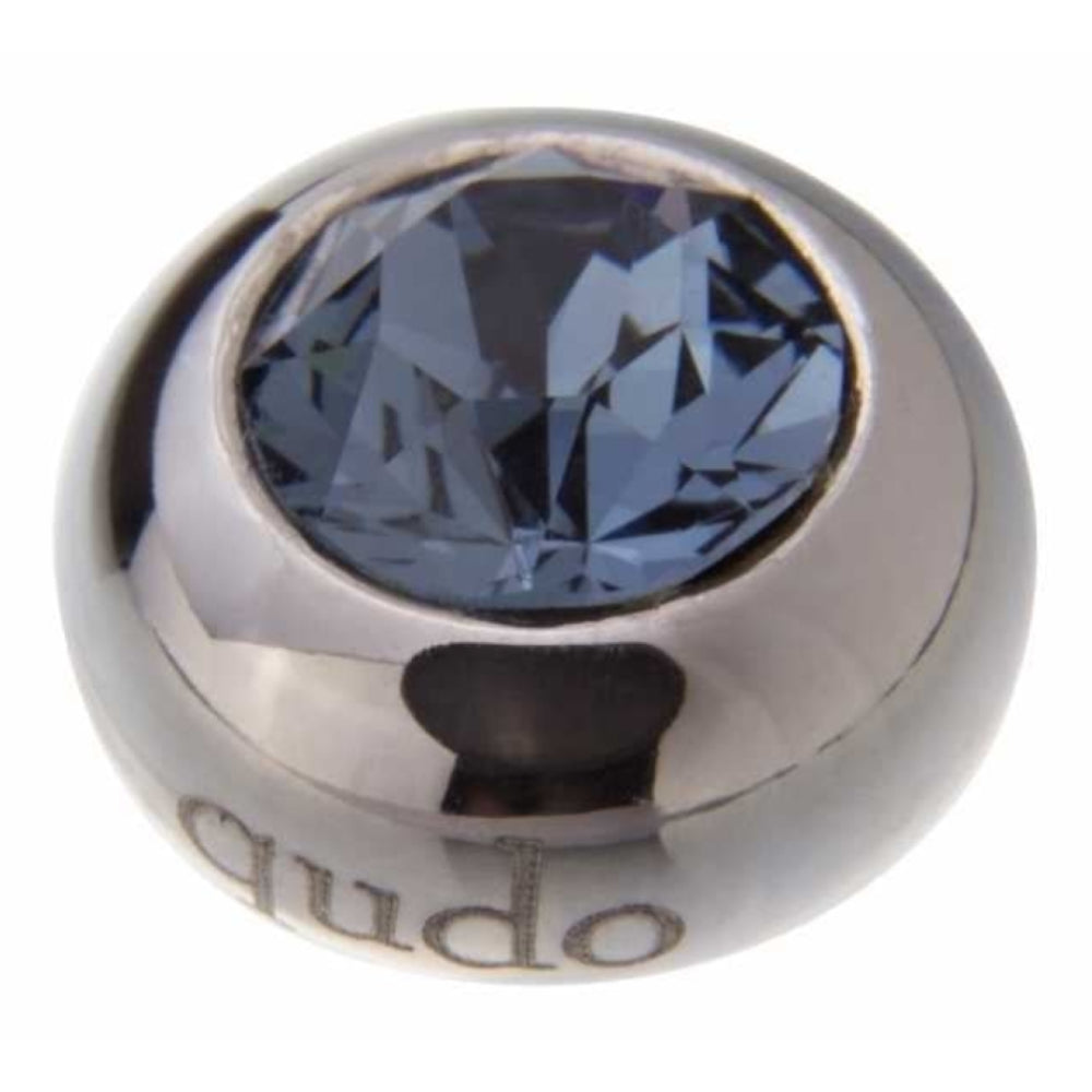 Famosa Silver 10mm Tondo Ring Top Denim Blue