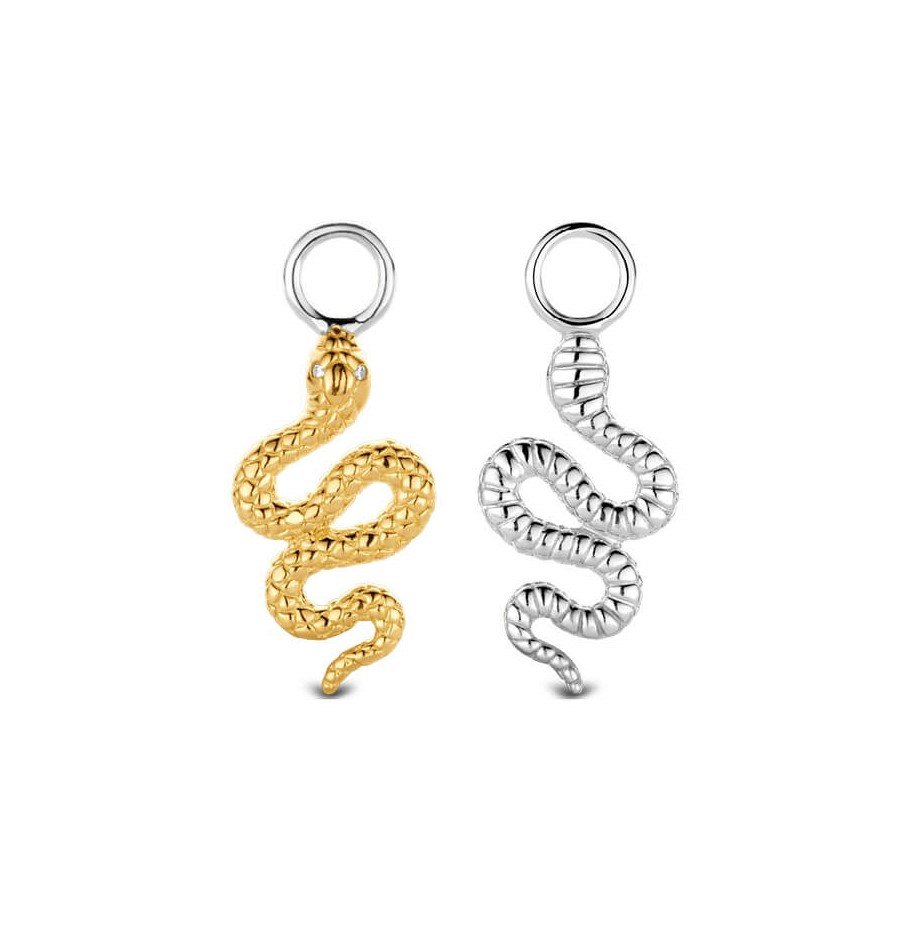 Gold Plated Snake Ear Charm