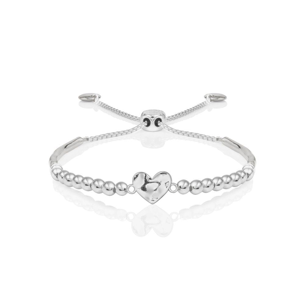 Bracelet Bar Hammered Heart Friendship Bracelet