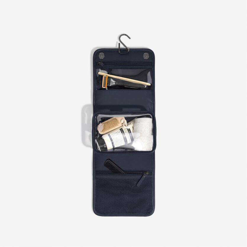 Navy Blue Small Hanging Washbag