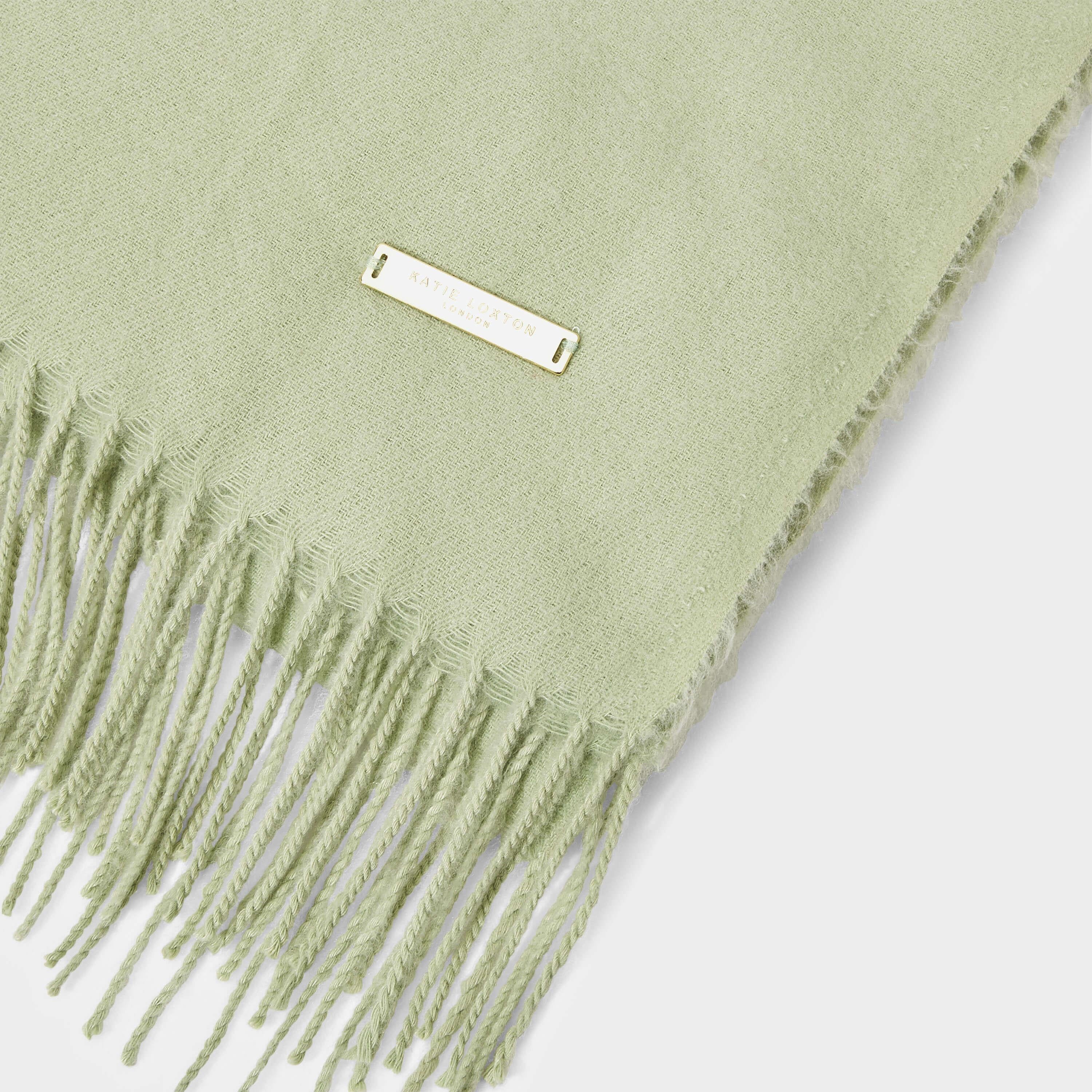 Sustainable Style Blanket Scarf | Sage Green