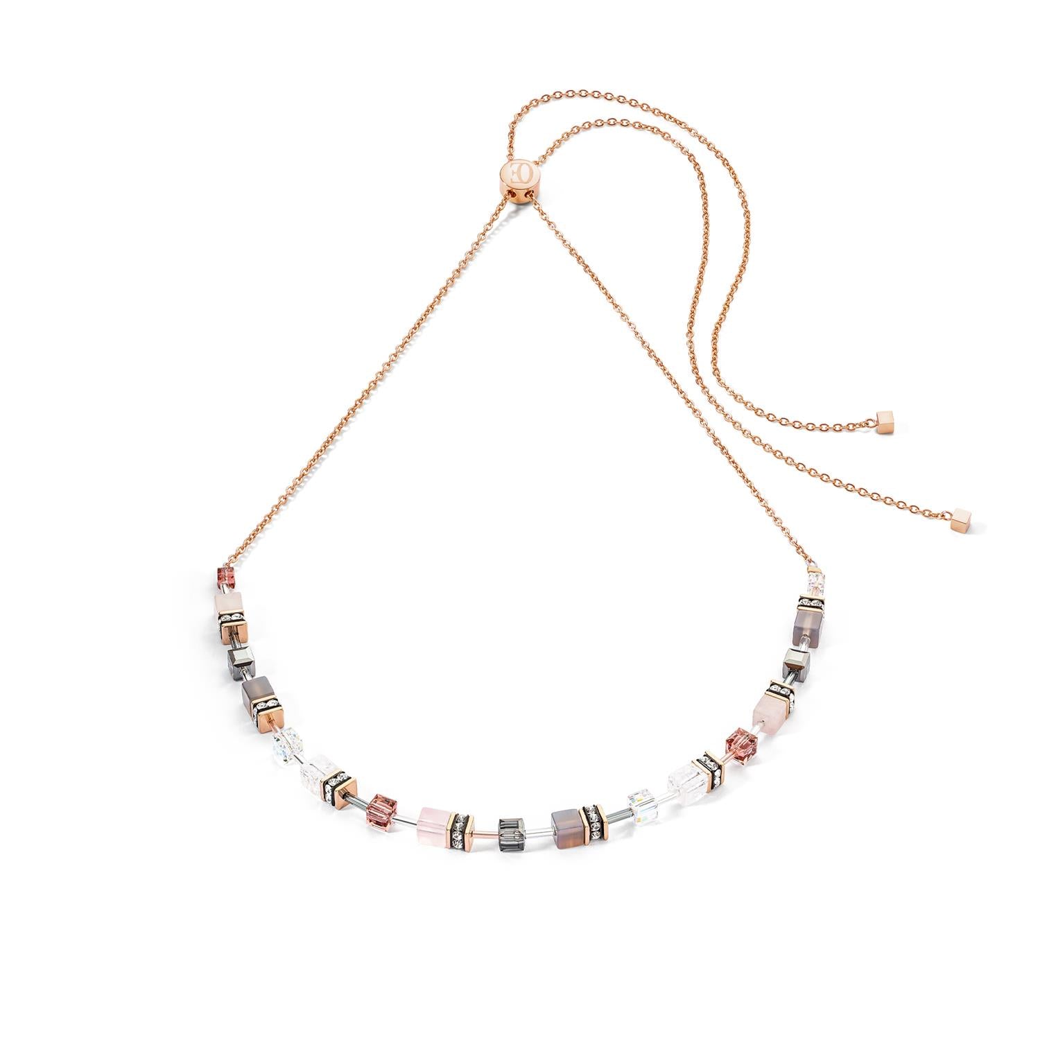 GeoCUBE Iconic Nature Chain Rose Necklace