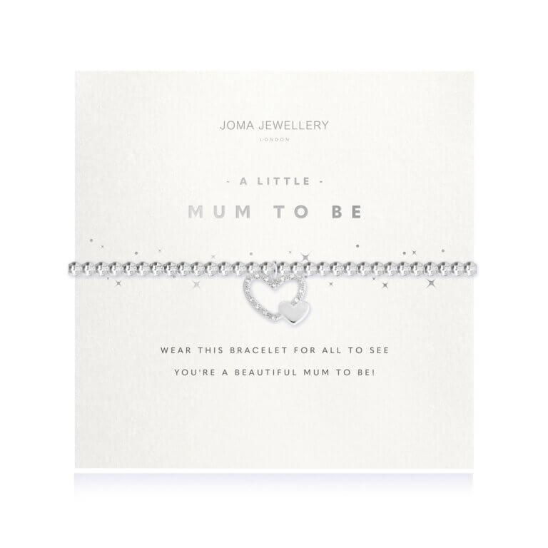 Faceted A Little | Mum To Be | Silver | Bracelet | 17.5cm Stretch