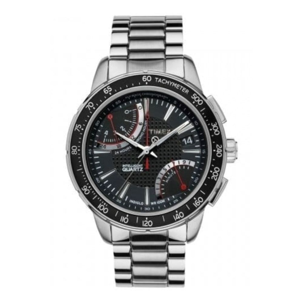 Intelligent Quartz Fly-Back Stainless Steel Watch