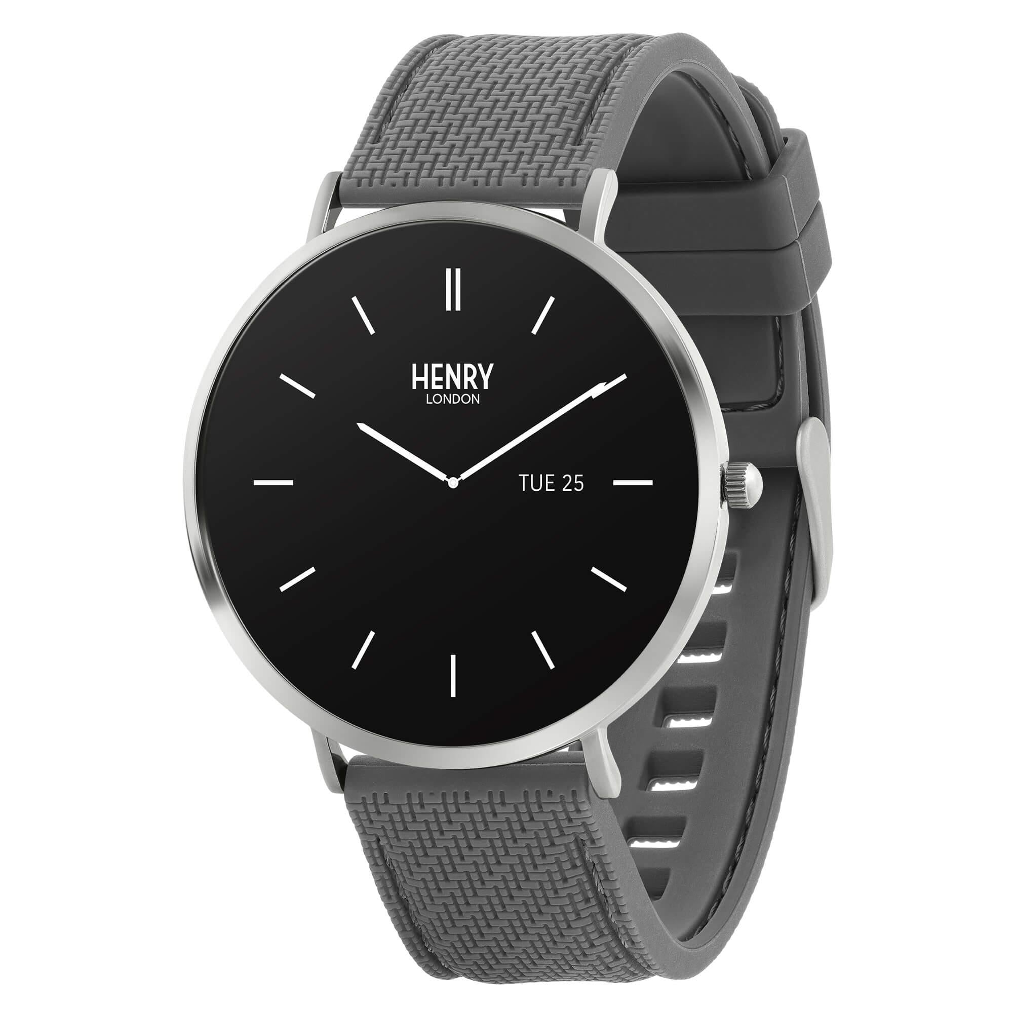 Smart Grey Silicone Strap Watch