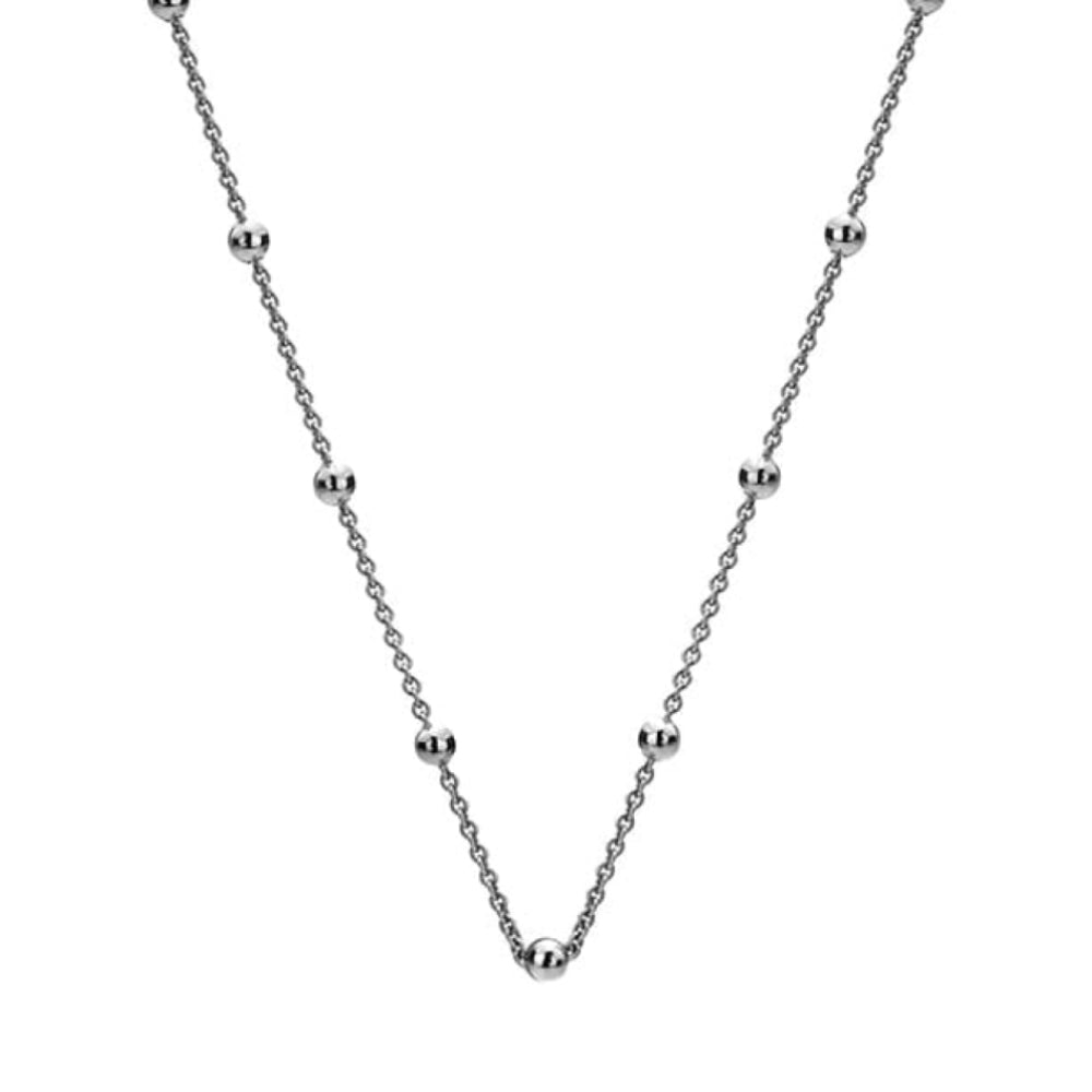 Sterling Silver Intermittent Bead Chain 24"