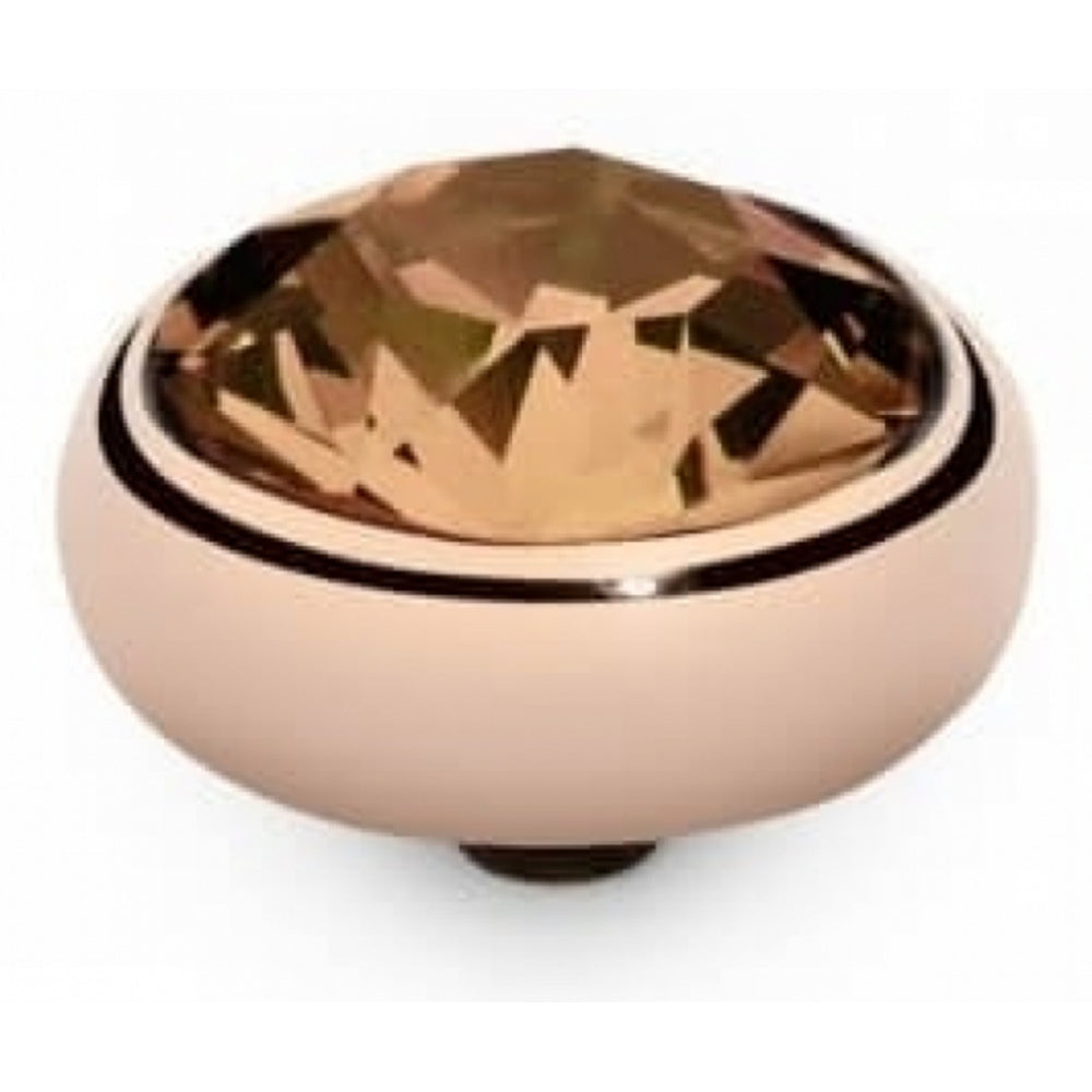 Famosa Light Peach Rose Gold Sesto 10mm Ring Top