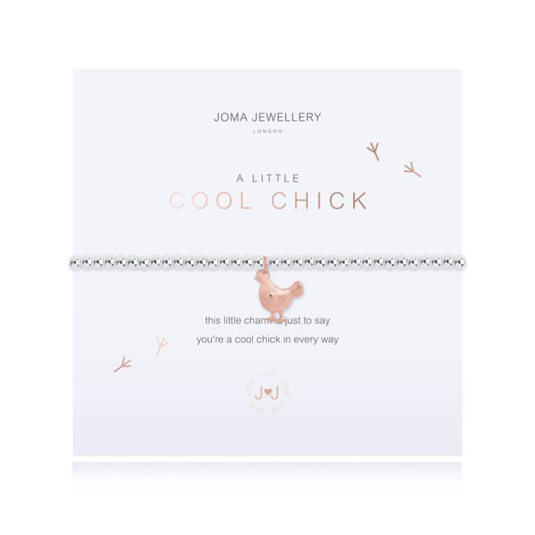 A Little Cool Chick Bracelet - Silver & Rose Gold
