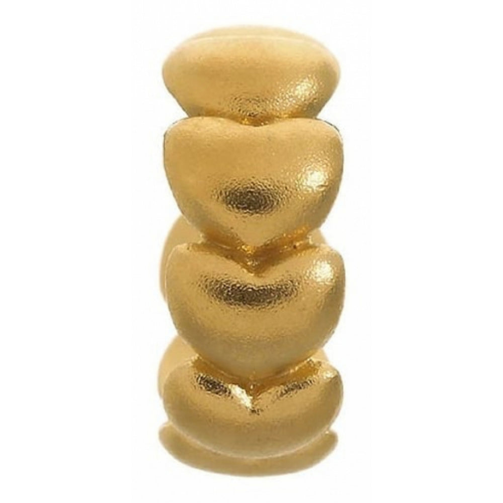 Gold Hearts Wreath Charm