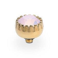 LONDON Small (G/P) 8mm Rose Opal Ring Top