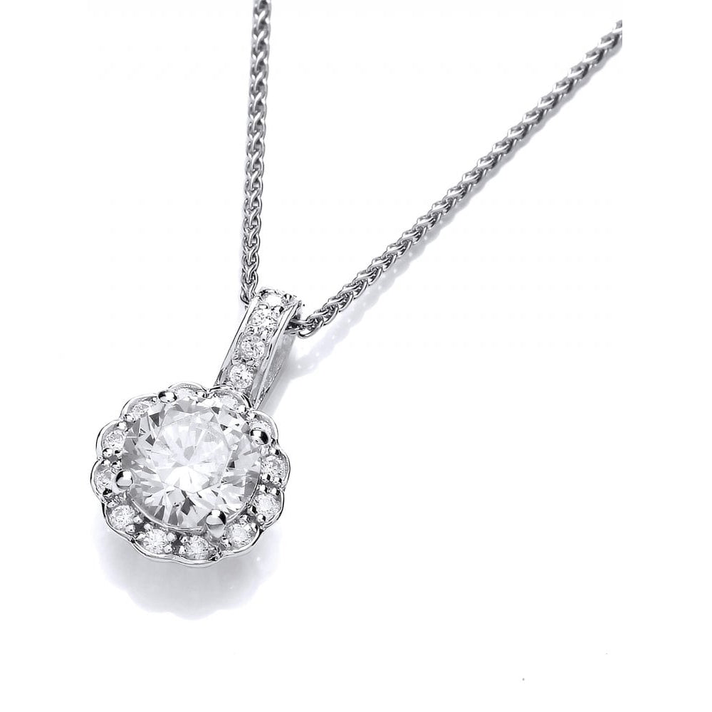 CZ Wisley Flora Pendant & Chain