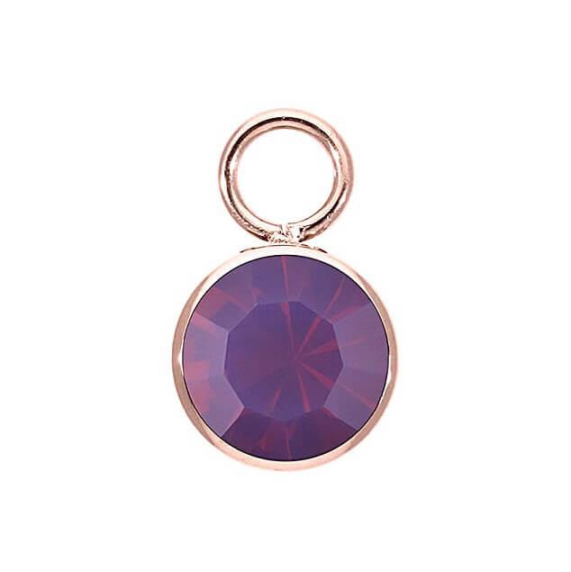 Amethyst Opal Charm BOTTONE 10mm (RG/P)