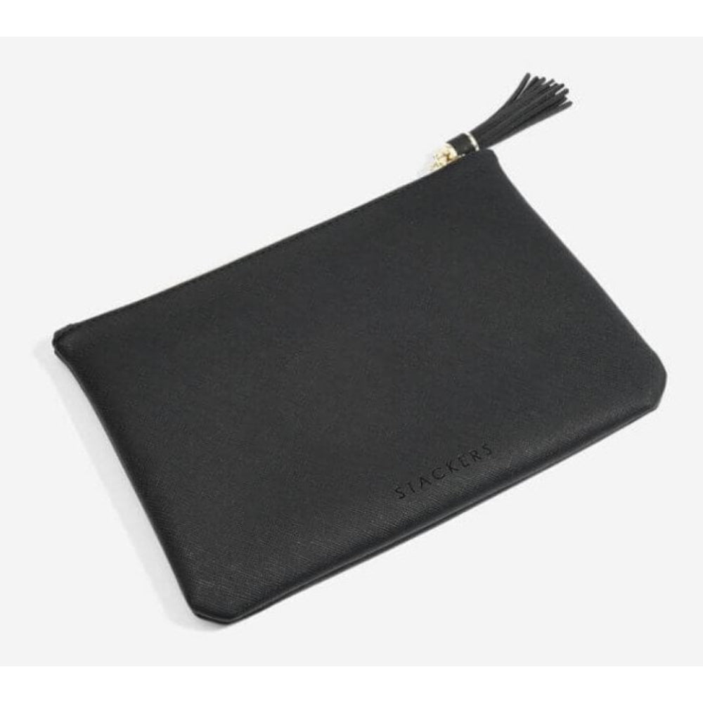 Black Zipped Pouch Bag