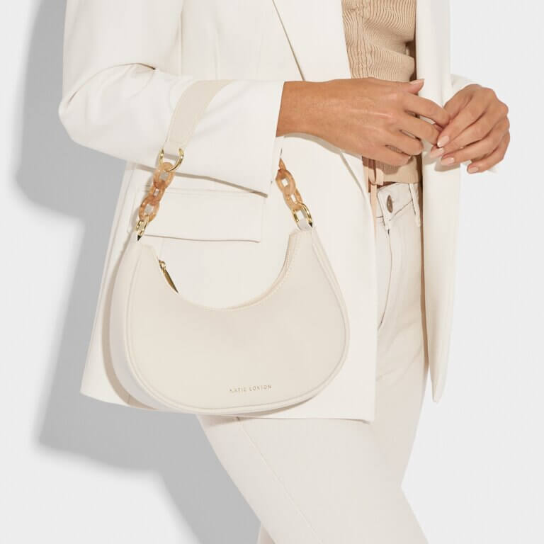 Sasha Small Shoulder Bag Off White