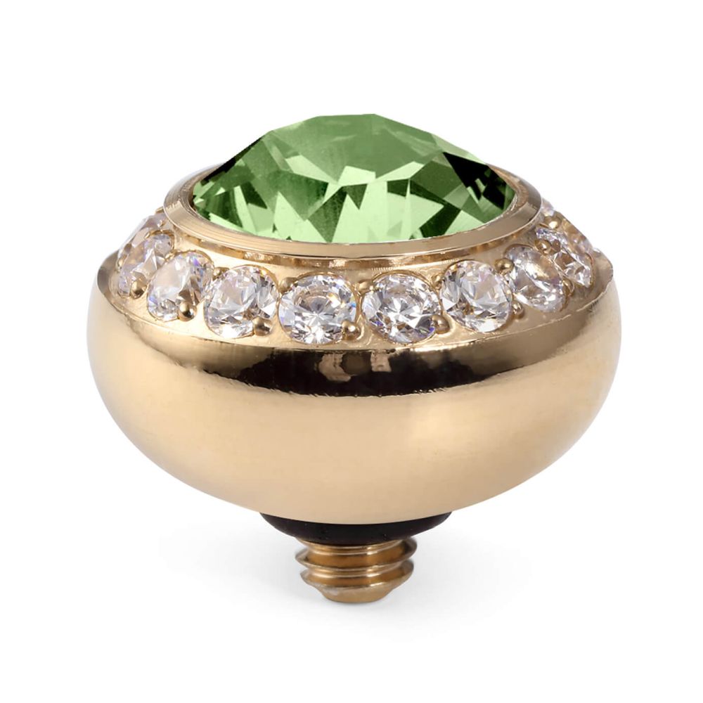 Tondo Deluxe (G/P) 10mm Peridot Top