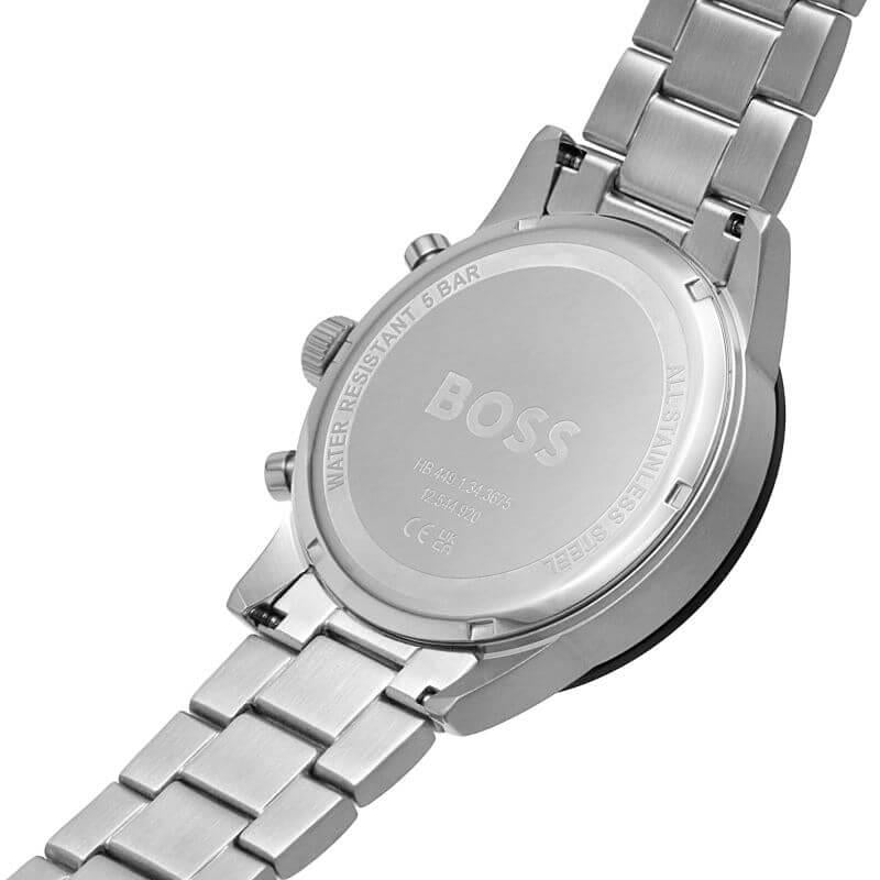 Allure Black Chronograph Dial Stainless Steel Bracelet Gents Watch