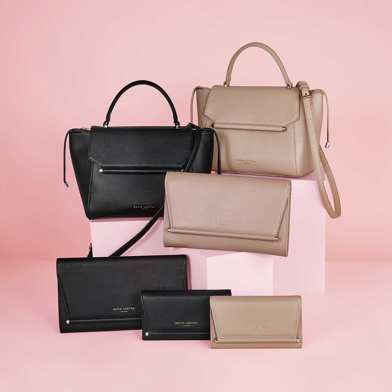 Ava Top Handle Bag | Black
