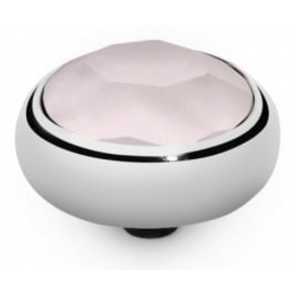 Famosa Stainless Steel 10mm Sesto Powder Rose Ring Top