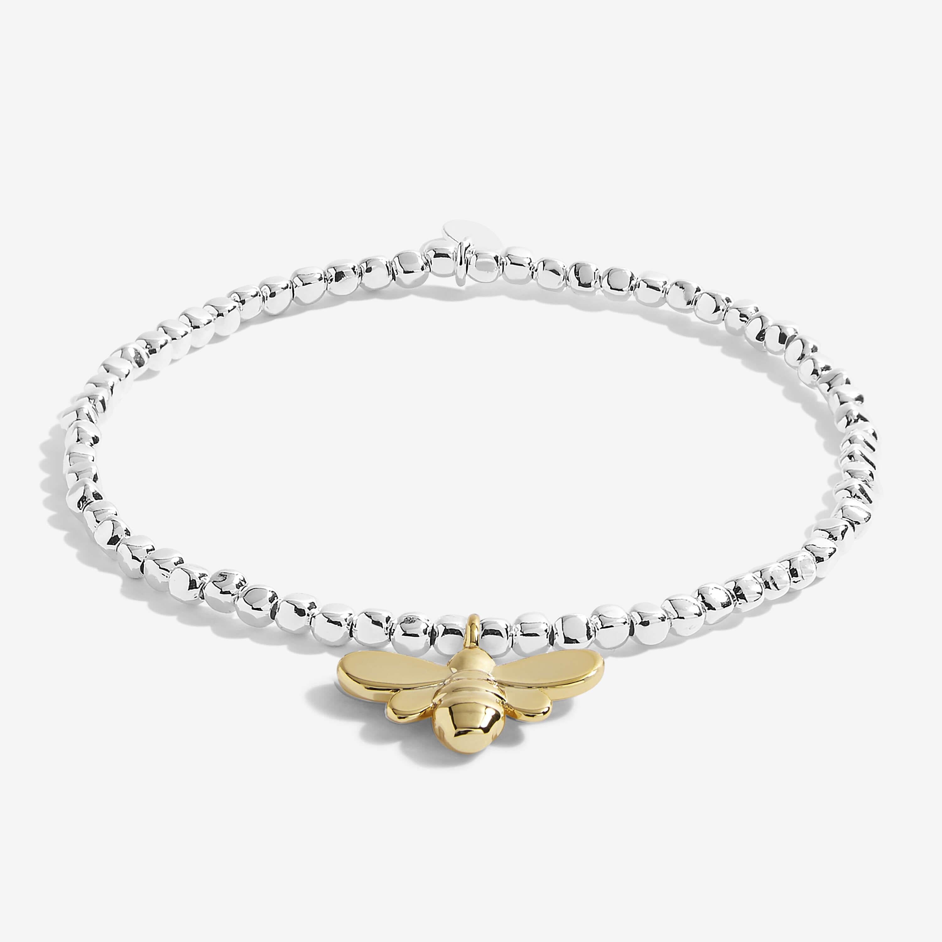 Radiance A Little | Beeee Happy | Silver | Bracelet | 17.5cm Stretch