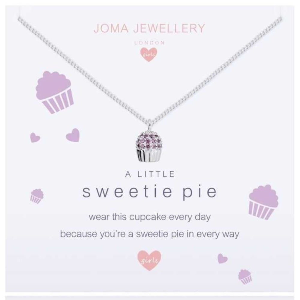 a little SWEETIE PIE - cupcake - silver necklace