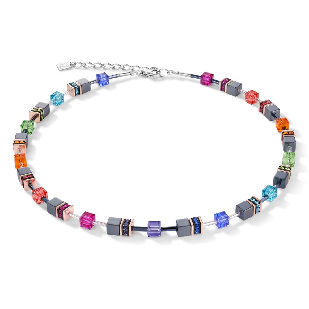 Multicolour Geo Cube Necklace