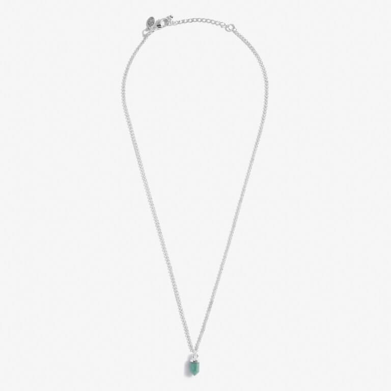 Crystal A Little | Aventurine | Silver | Necklace | 46cm + 5cm Extender